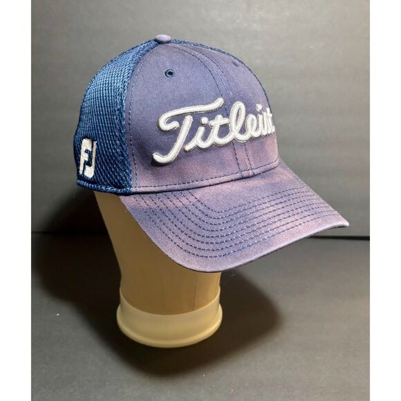 Titleist Pro V1 Golf Hat – Mesh Back L/XL Fitted by New Era (FootJoy Logo) - Picture 1 of 6